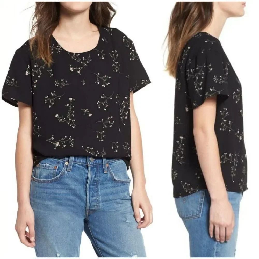 Nordstrom BP Print Blouse sz Medium